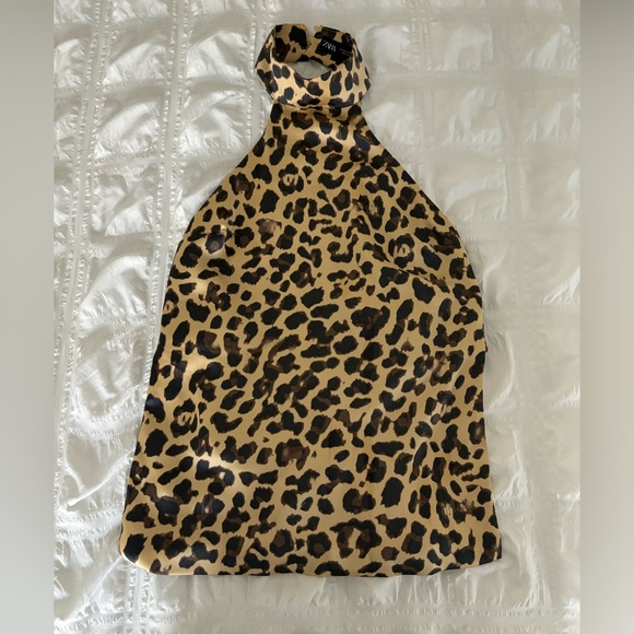 Cheetah print halter top - Picture 1 of 3